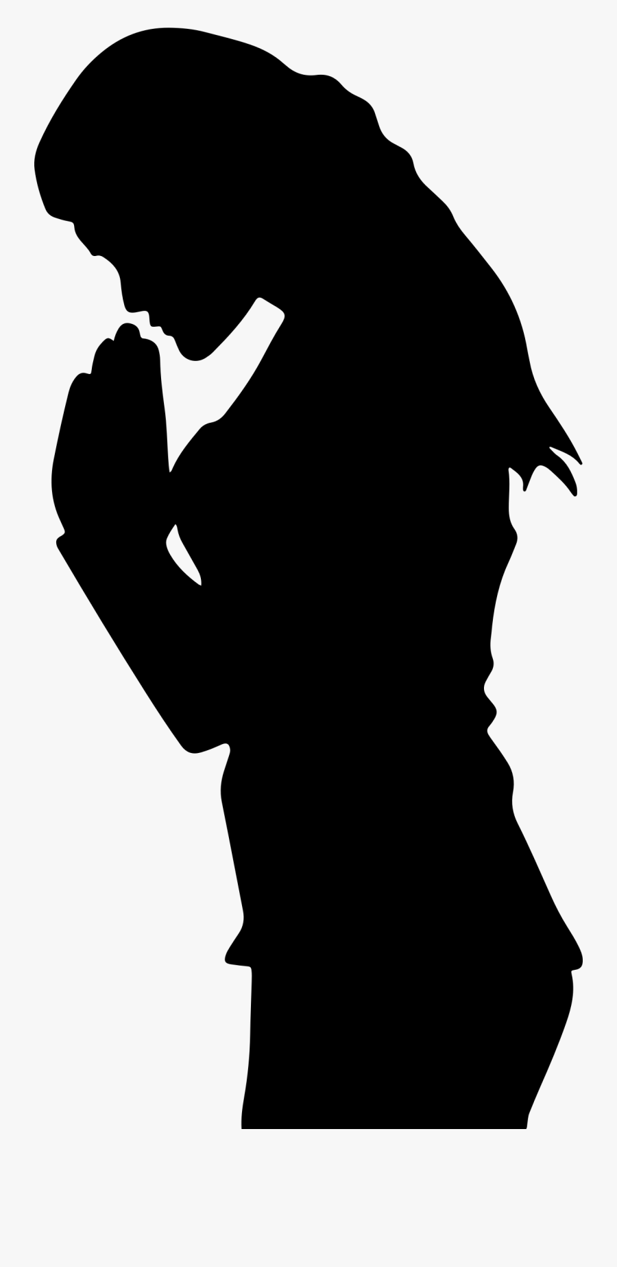 Clipart - Woman Praying Silhouette Png , Free Transparent Clipart ...