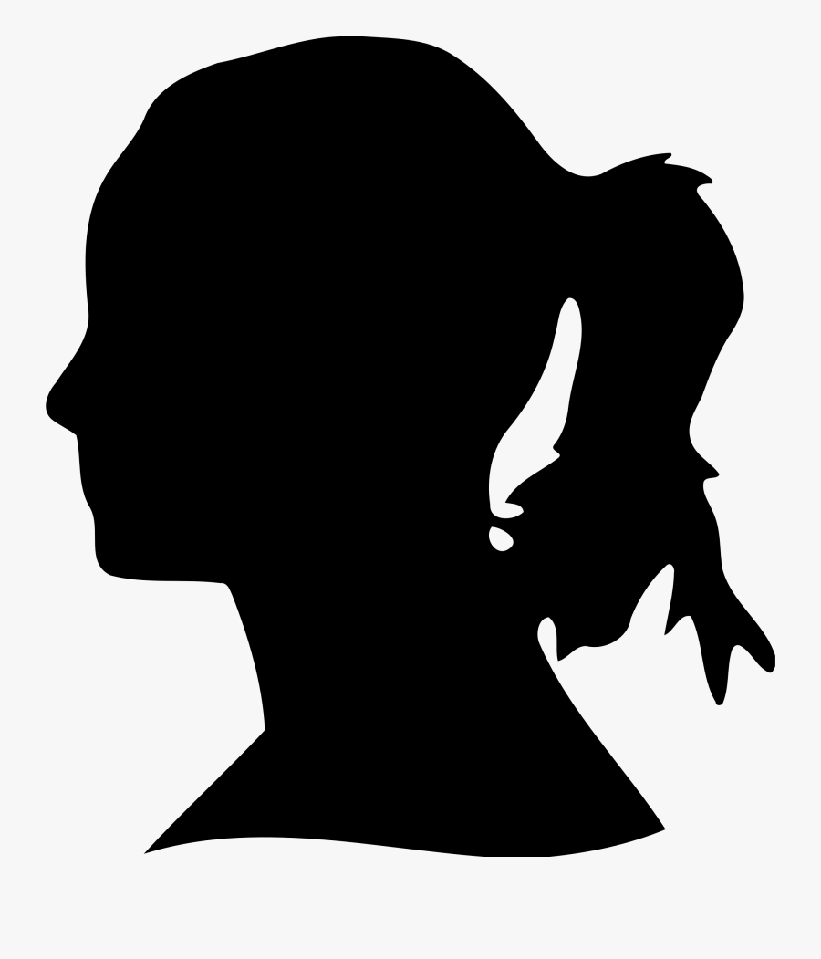 Hd Face Clip Art - Woman's Head Silhouette Png, Transparent Clipart