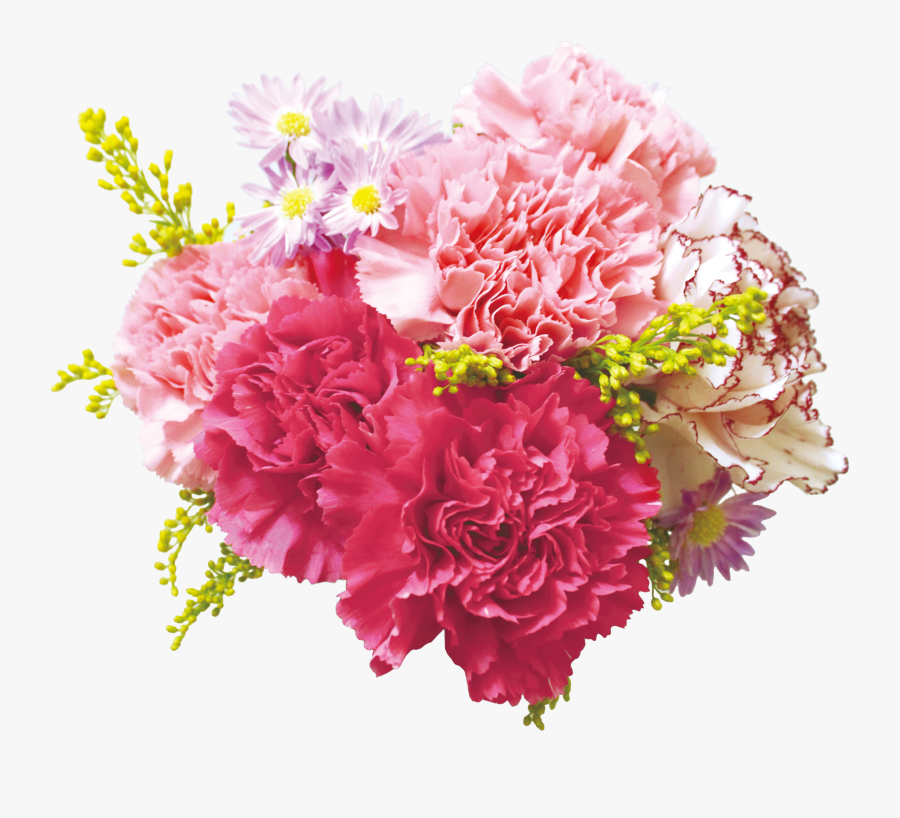 Flower Bouquet Carnation Floral Design Cut Flowers - Transparent Background Flowers Png, Transparent Clipart