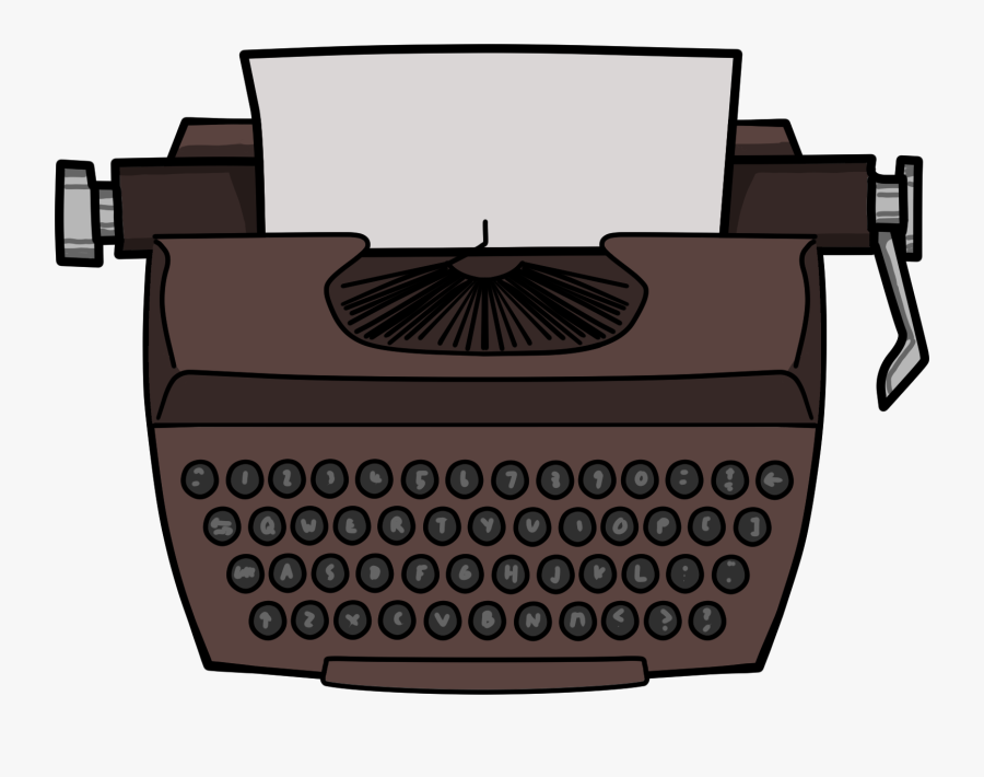 Clip Art Old Fashioned Typewriter Clipart - Typewriter Animated, Transparent Clipart