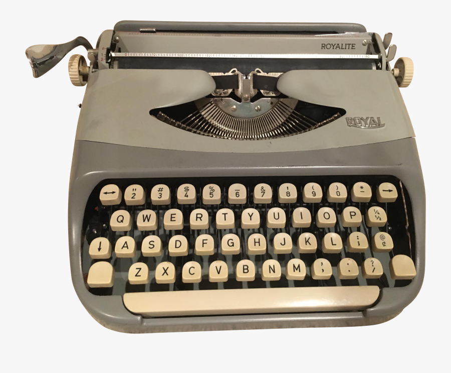 Clip Art Pink Typewriter For Sale - Royal Eldorado Typewriter, Transparent Clipart
