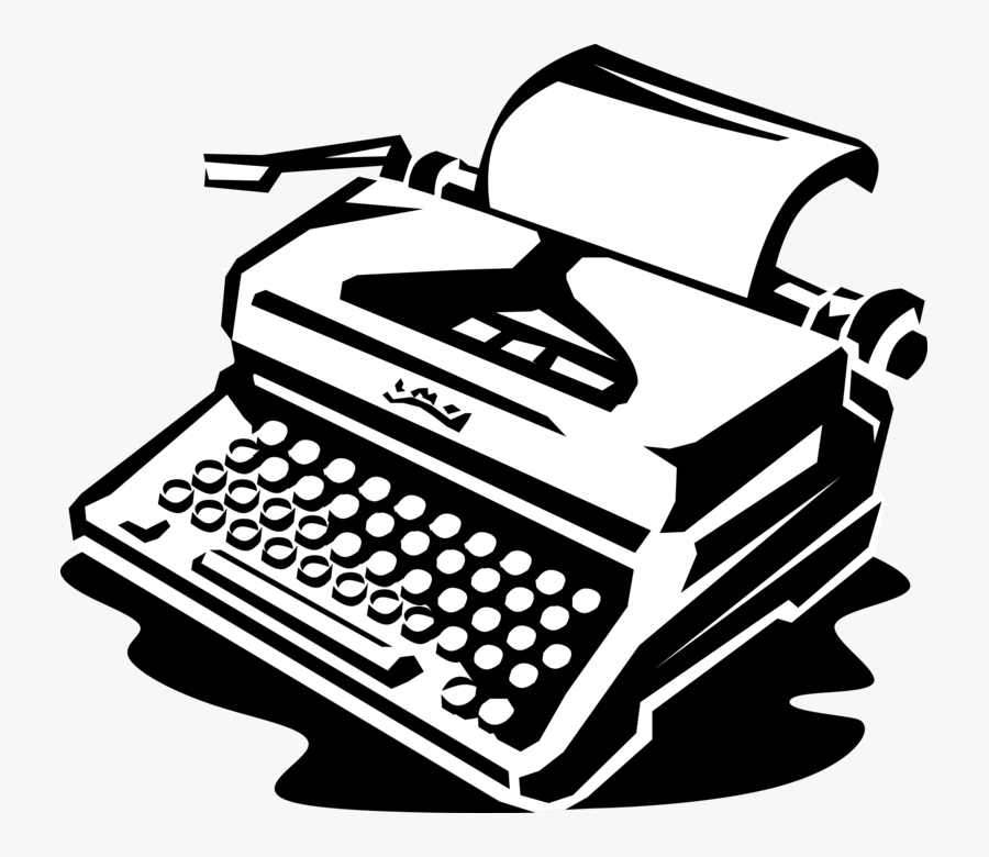 Png Freeuse Download Typewriter Machine For Writing - Type Writing Machine Clipart, Transparent Clipart