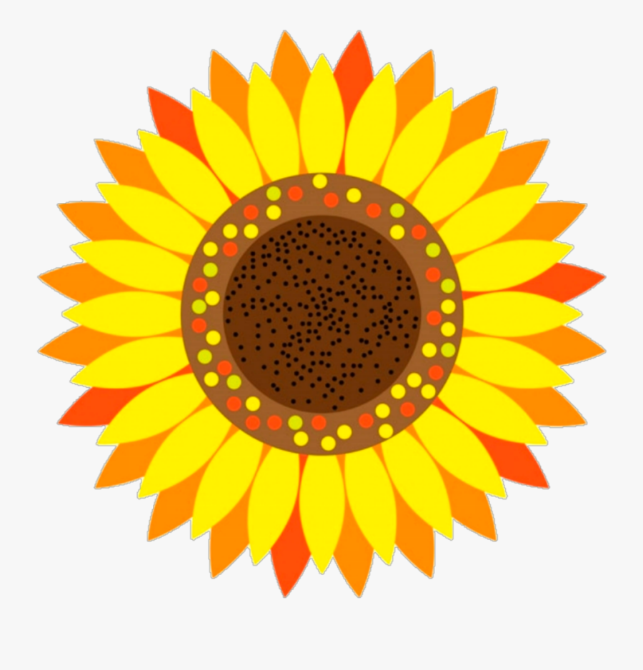 Sunflower Clipart Colorful - Sunflower Clipart Transparent Background, Transparent Clipart