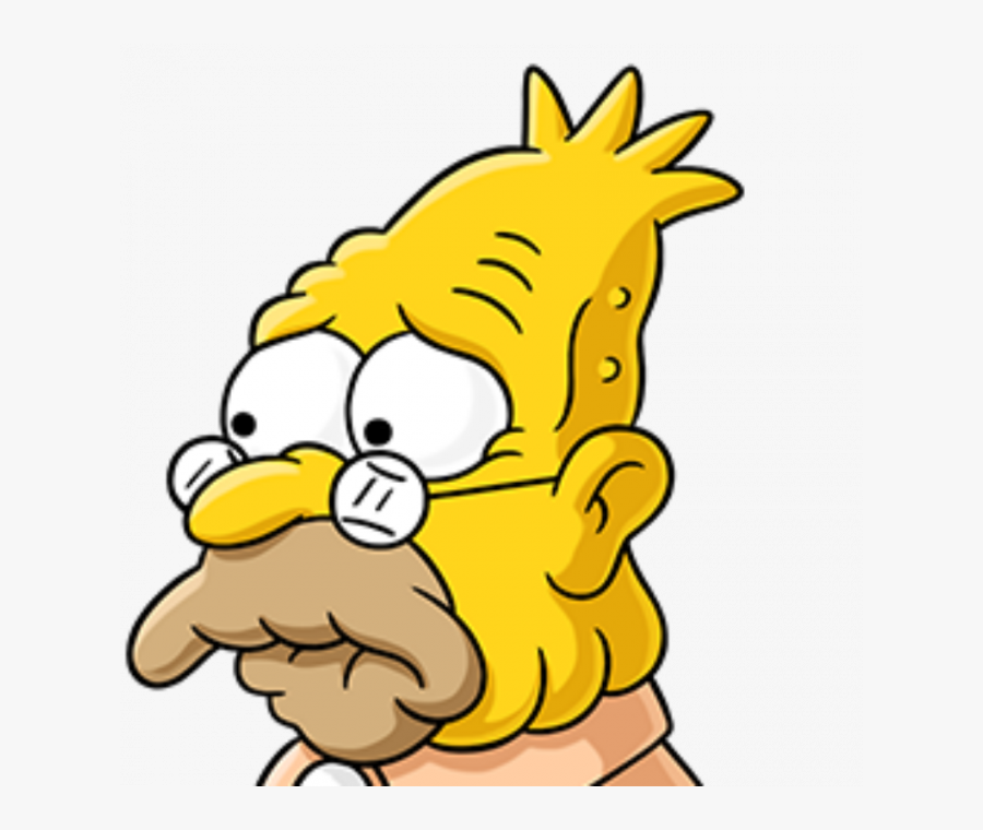 Grandpa Clipart Grampa - Grandpa Simpson Head Png, Transparent Clipart