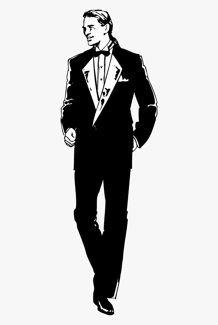 Tuxedo Cliparts - Man In Tuxedo Clipart, Transparent Clipart