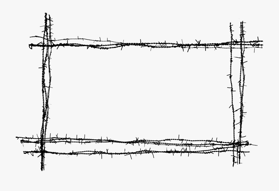 Clip Art Collection Of Free Fence - Barbed Wire Fence Png, Transparent Clipart
