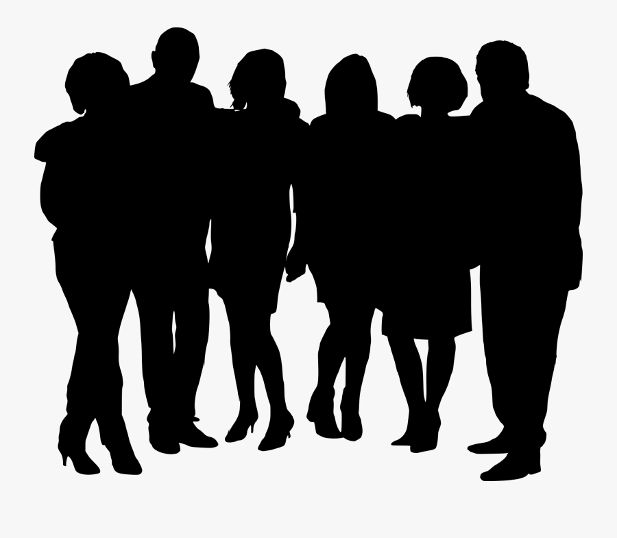 Graphic Royalty Free Download Silhouette At Getdrawings - Crowd Of ...