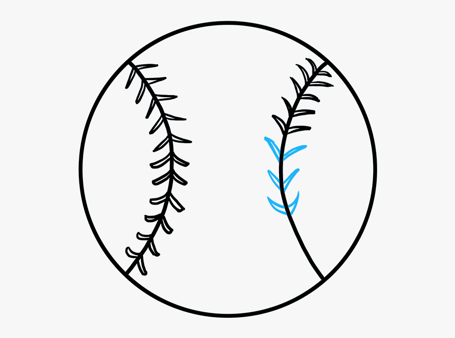 How To Draw Baseball - Draw A Baseball, Transparent Clipart