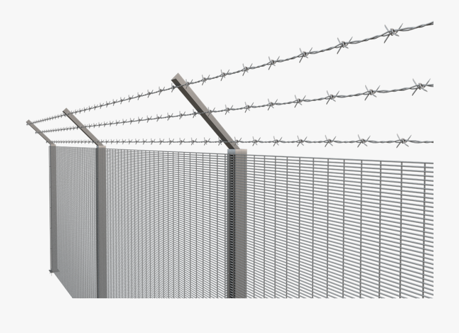 L Angle & Barbed Wire , Png Download - Angled Barbed Wire Fencing, Transparent Clipart