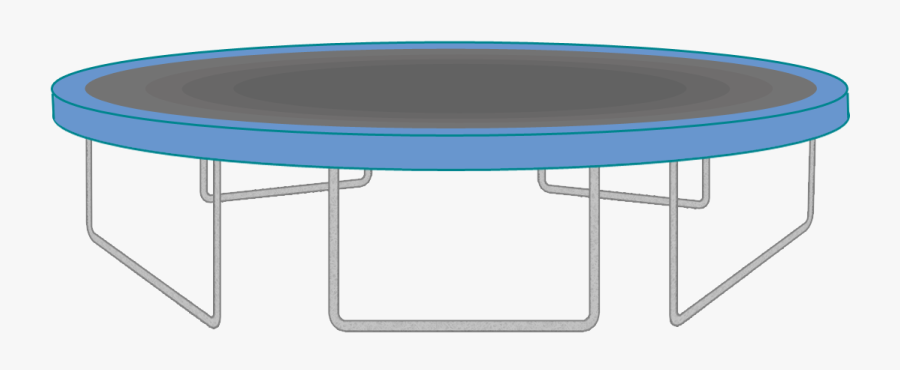 Trampoline Clip Art - 12 Foot Trampoline No Net, Transparent Clipart