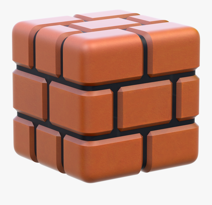 Bricks Clipart Super Mario - Super Mario Brick Block, Transparent Clipart