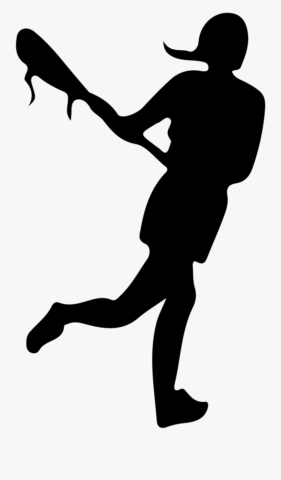 Women"s Lacrosse Sport Lacrosse Sticks Ball - Lacrosse Girl Player Silhouette, Transparent Clipart
