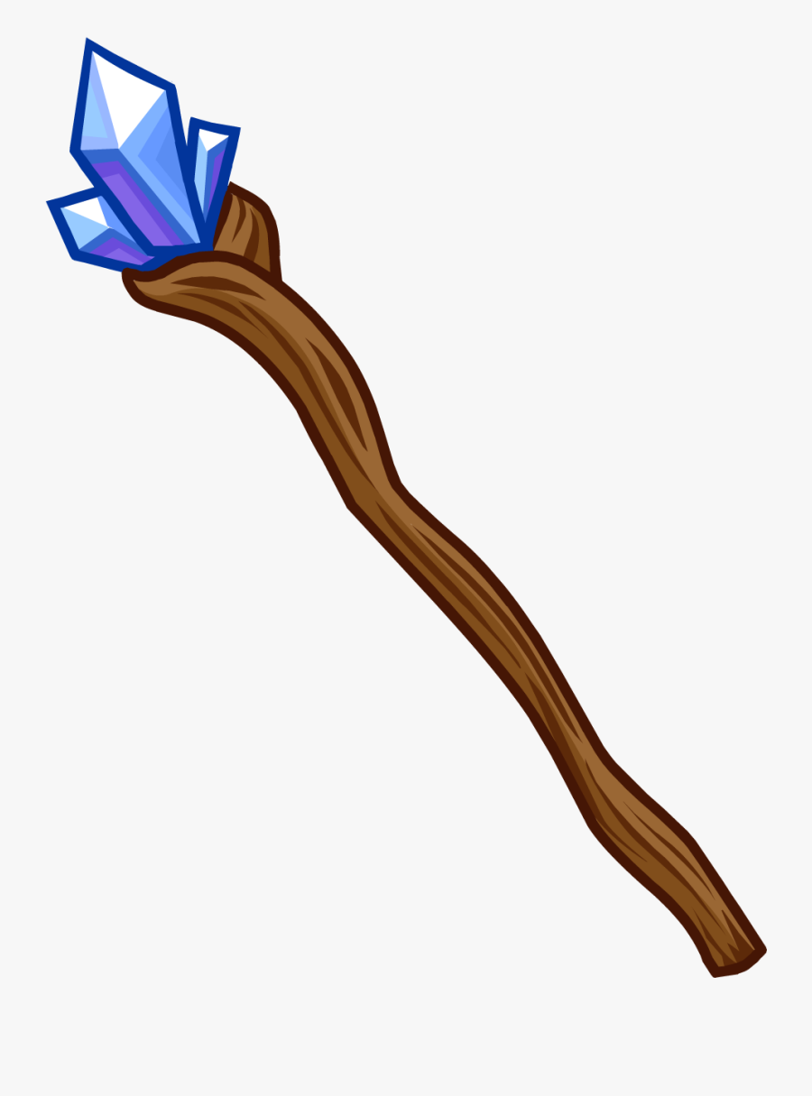 Official Club Penguin Online Wiki - Wizard Staff Transparent, Transparent Clipart