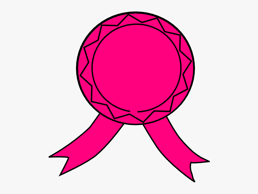 Pink Ribbon Clip Art - Pink Award Ribbon Clipart, Transparent Clipart