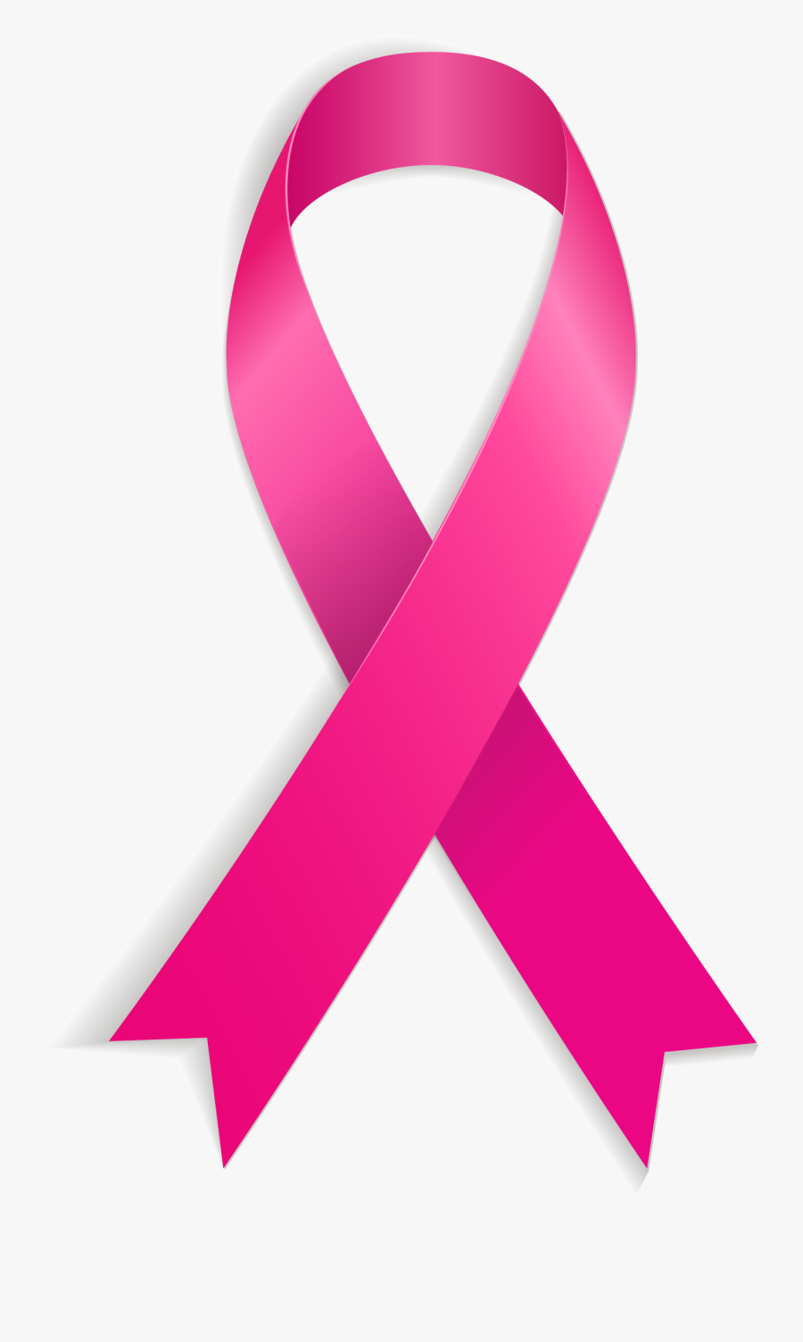 Breast Cancer Ribbon Vector Png - Clip Art Pink Breast Cancer Ribbon