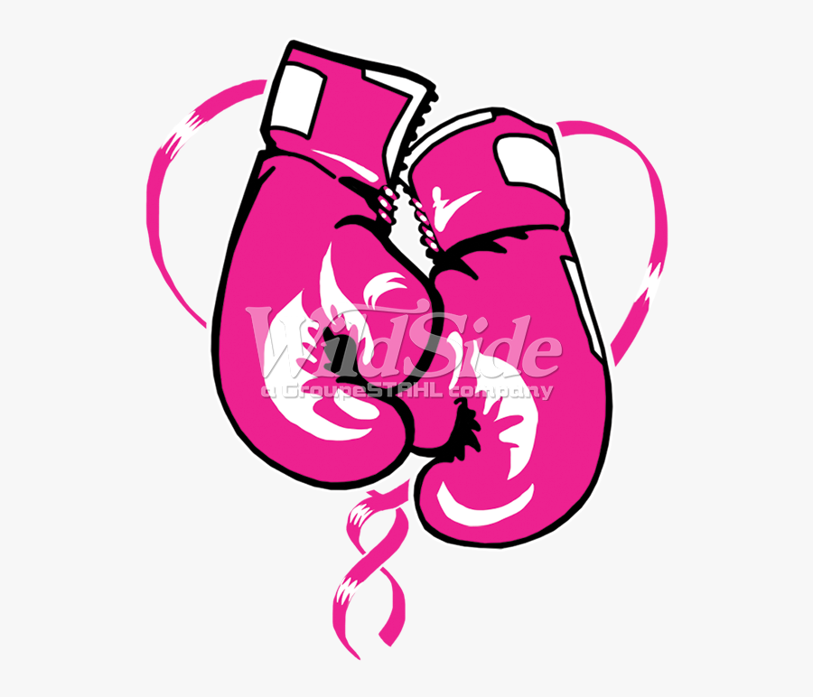 Pink Boxing Gloves Cartoon, Transparent Clipart