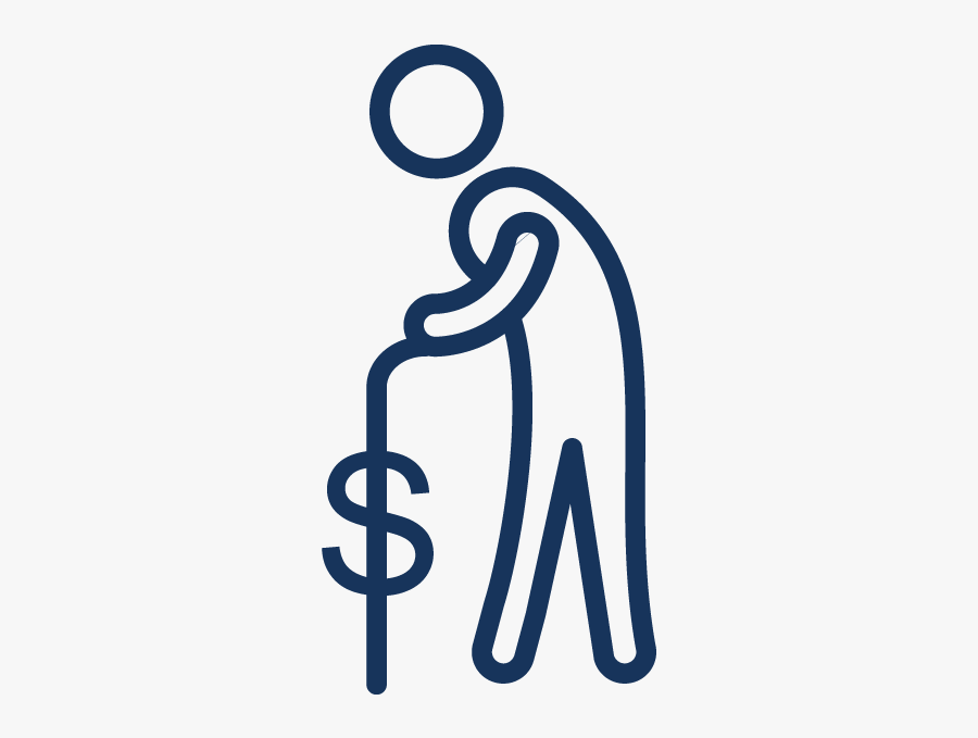 Pension Icon, Transparent Clipart