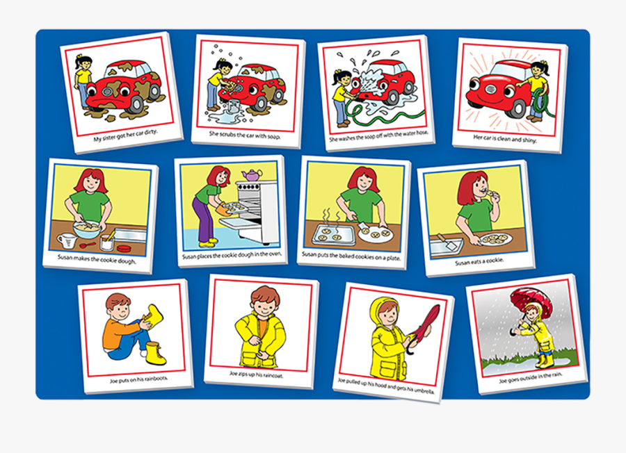 Story Sequencing, Transparent Clipart