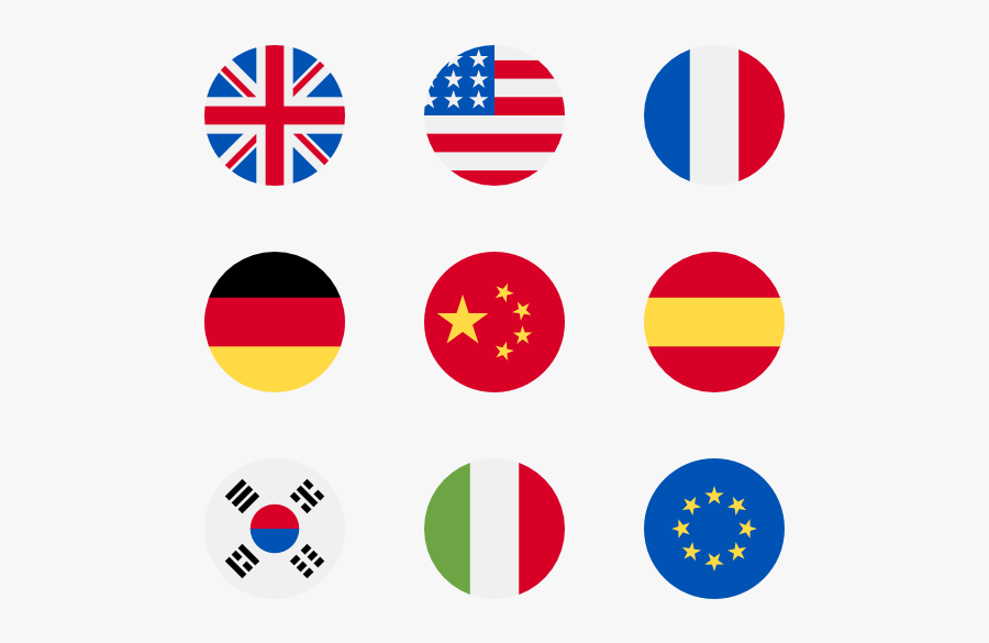 Countrys Flags - Flag Icons, Transparent Clipart