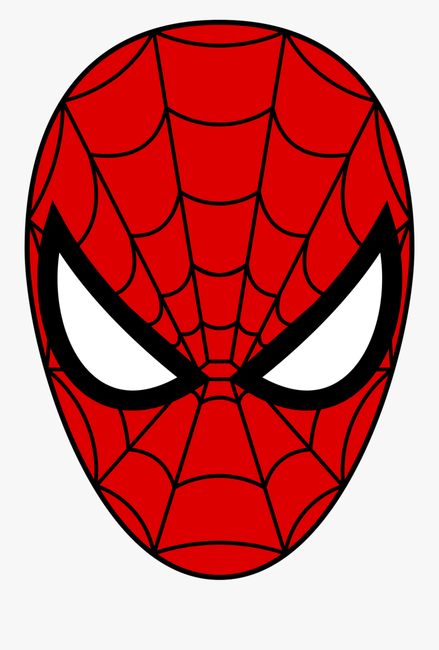 Thumb Image - Spiderman Face, Transparent Clipart