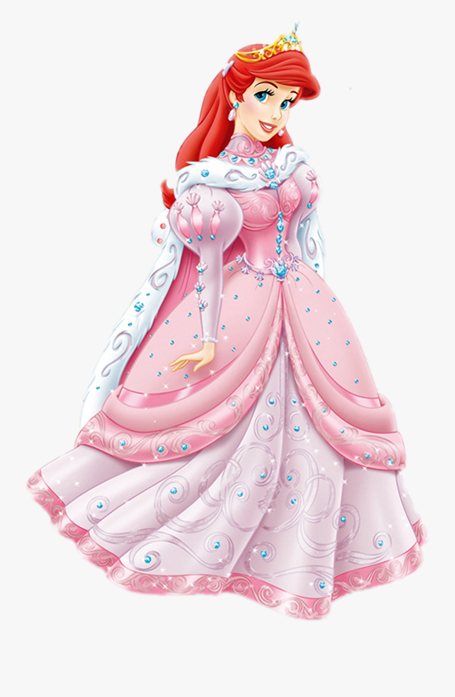 Ariel In Princess Dress, Transparent Clipart