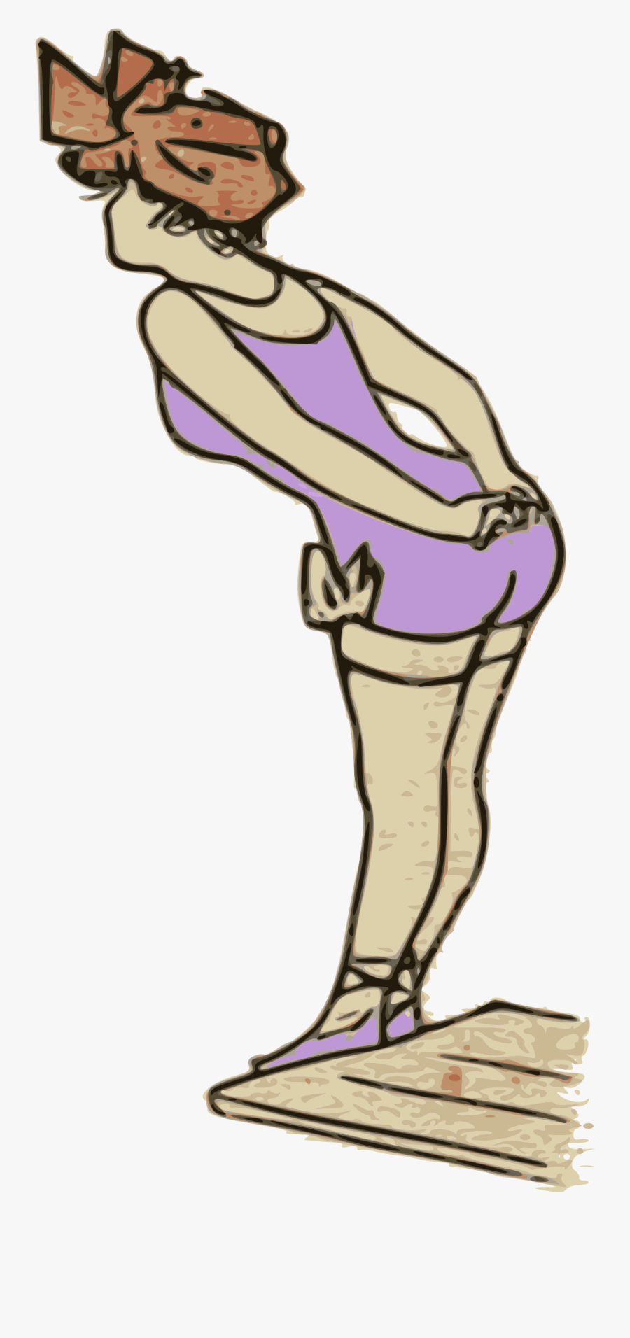 Transparent Girl Jumping Png, Transparent Clipart