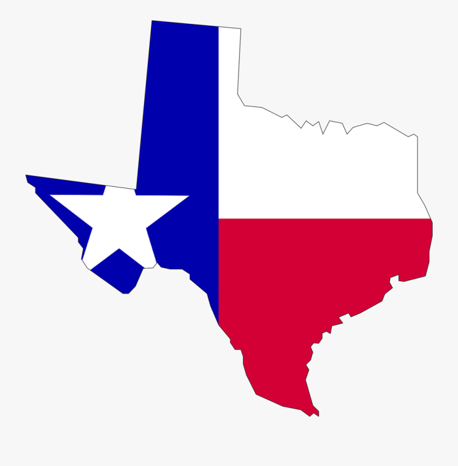 Texas, Flag, Map, Usa, America - Flag Map Of Texas, Transparent Clipart