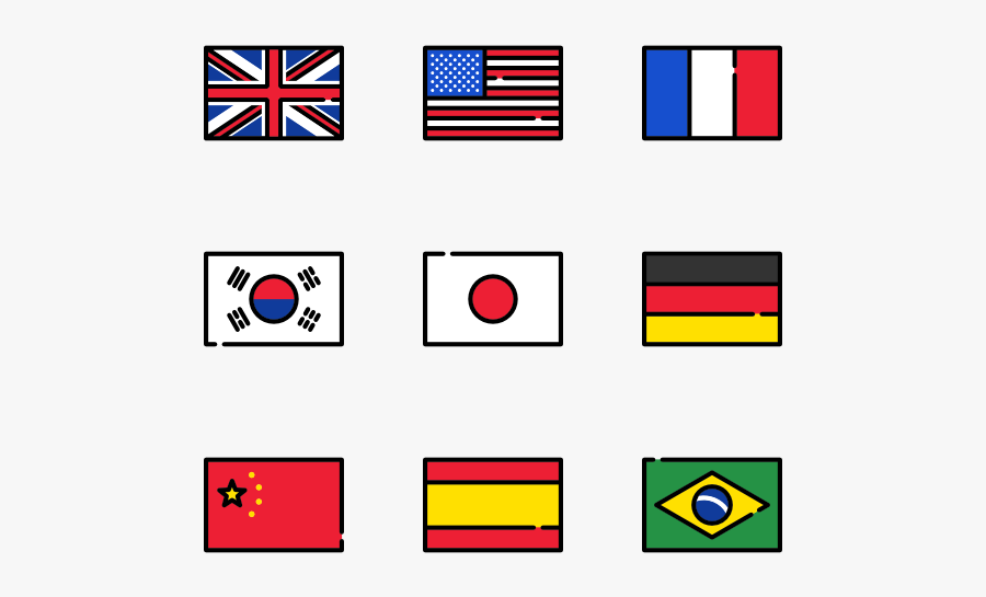 Flags Collection - Banderas Png, Transparent Clipart