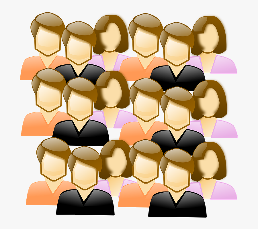 Crowd - Clipart - Clipart Crowd Of People, Transparent Clipart