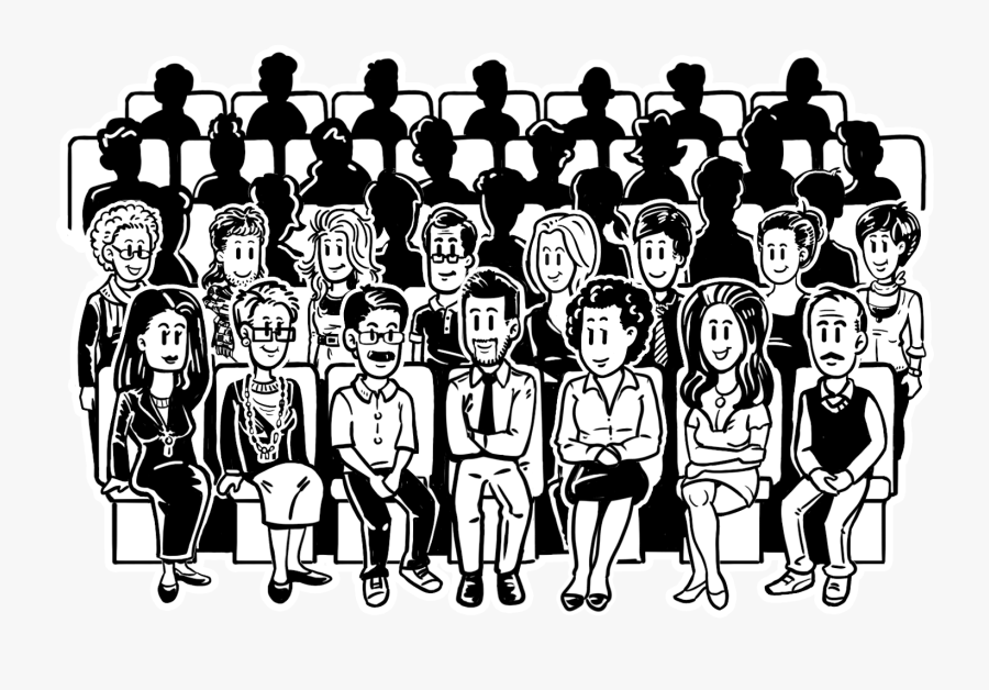 Audience Drawing At Getdrawings - Audience Clipart Black And White, Transparent Clipart