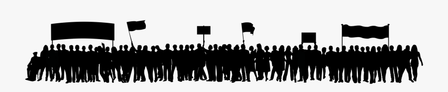 Clip Art People Marching Clipart - Transparent Protest Clipart, Transparent Clipart