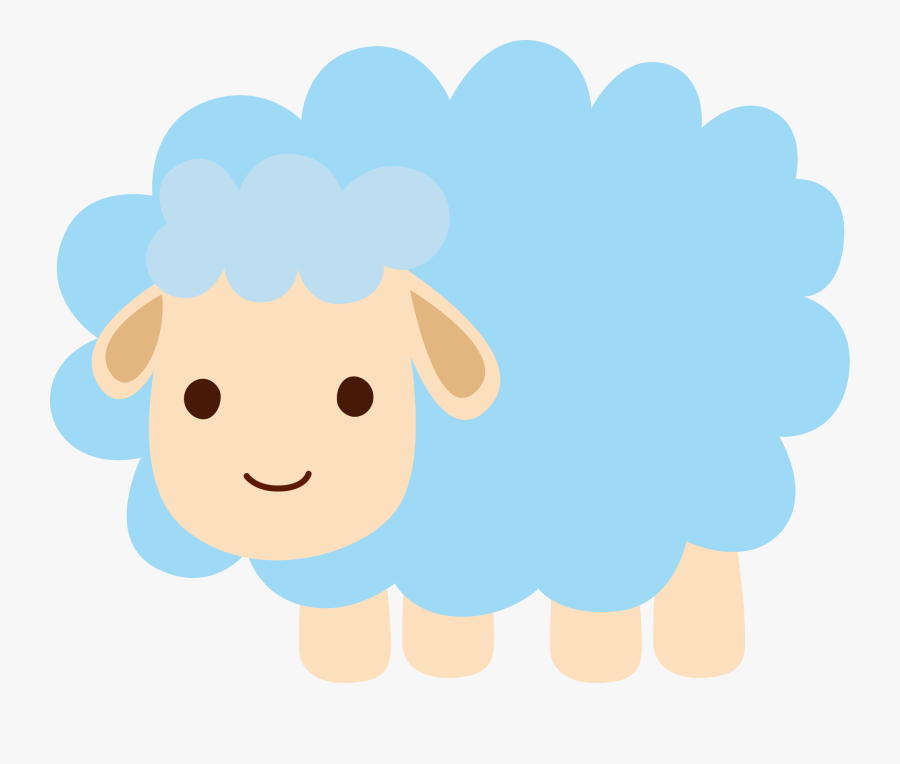 Blue Sheep Clipart, Transparent Clipart