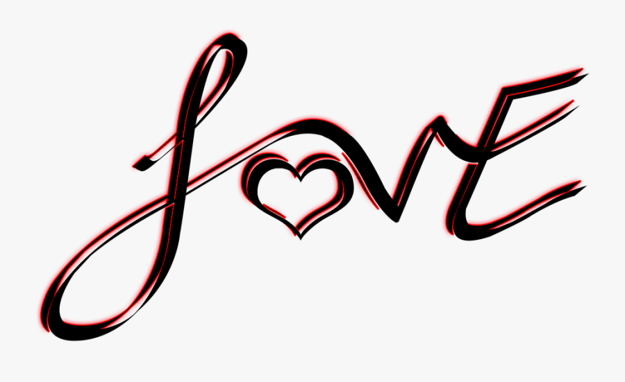 Love Word Png - Love Text Png Hd, Transparent Clipart