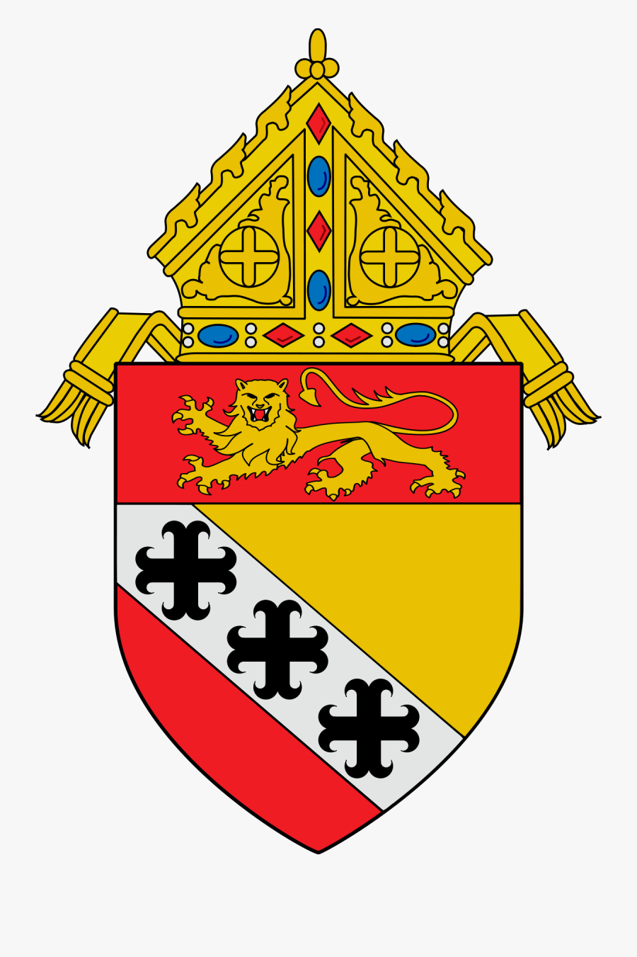 Roman Catholic Diocese Of Charleston - Archdiocese Of Boston Coat Of Arms, Transparent Clipart