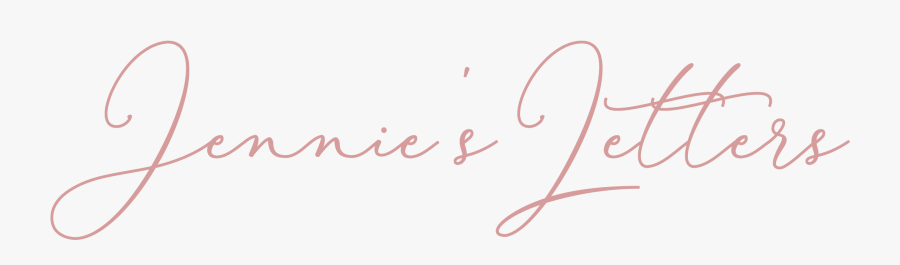 Jennie"s Letters - Calligraphy, Transparent Clipart
