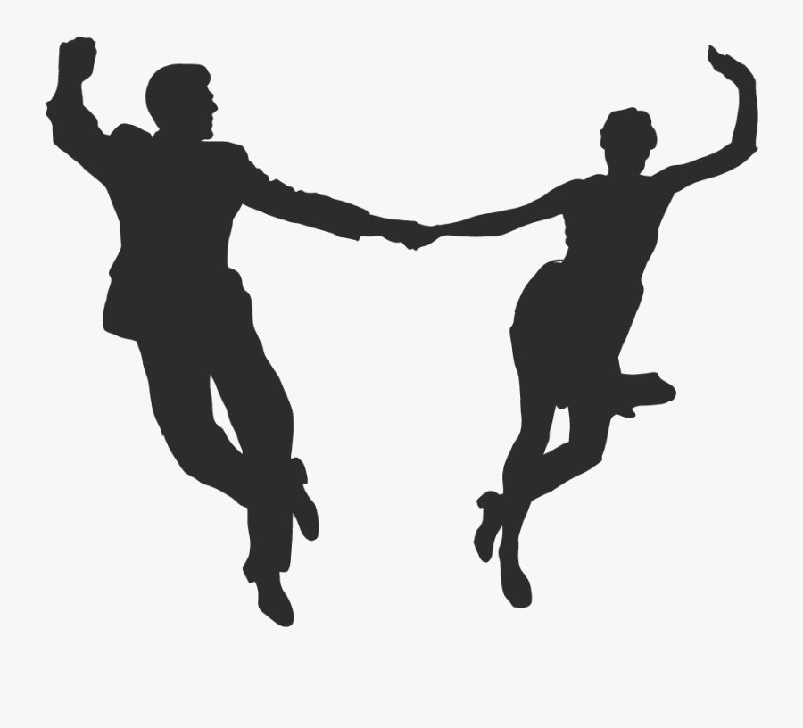 Jazz Dance Lindy Hop Jenny And Christian St - Silhouette Lindy Hop, Transparent Clipart