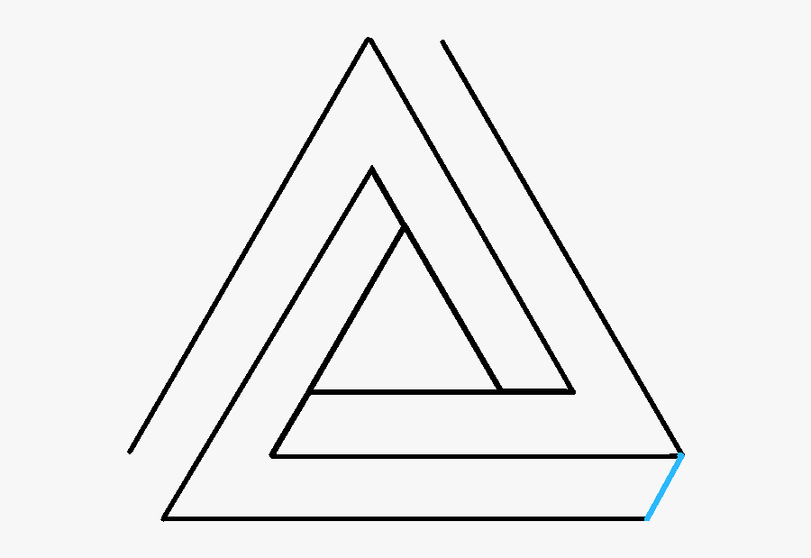 How To Draw Impossible Triangle - Cool Triangles Drawing , Free