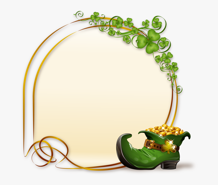 St Patrick's Day Blessings In A Circle, Transparent Clipart