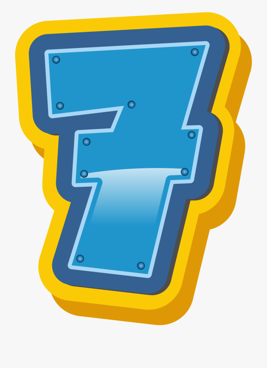 Paw Patrol Number 7, Transparent Clipart