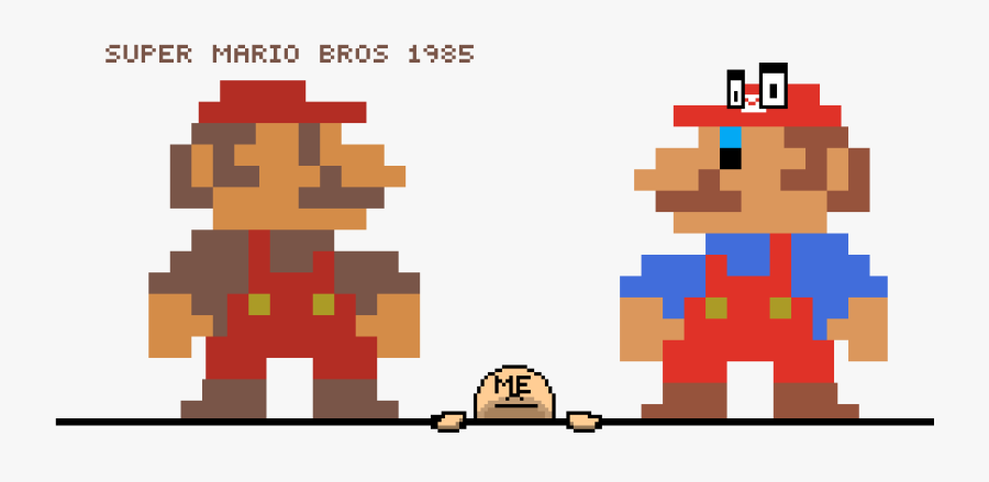 8 Bit Super Mario Papercraft, Transparent Clipart