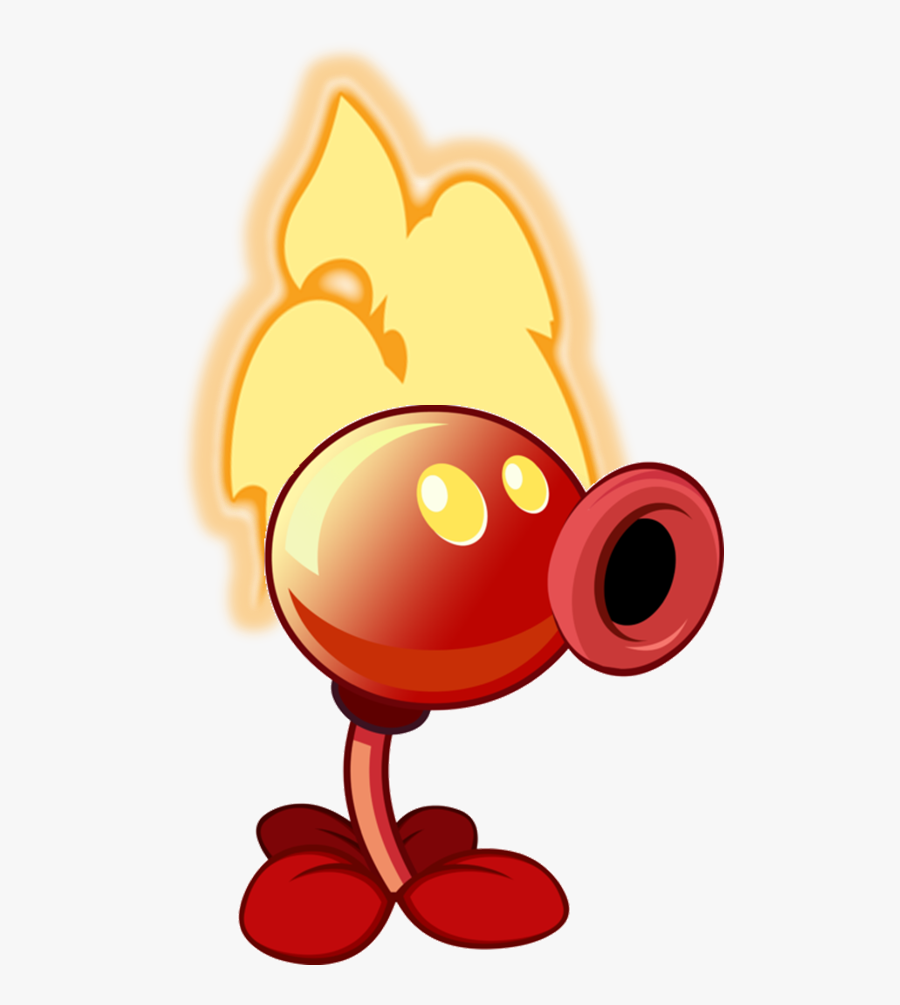 Image Fire Peashooter Old - Plants Vs Zombies Fire Peashooter, Transparent Clipart