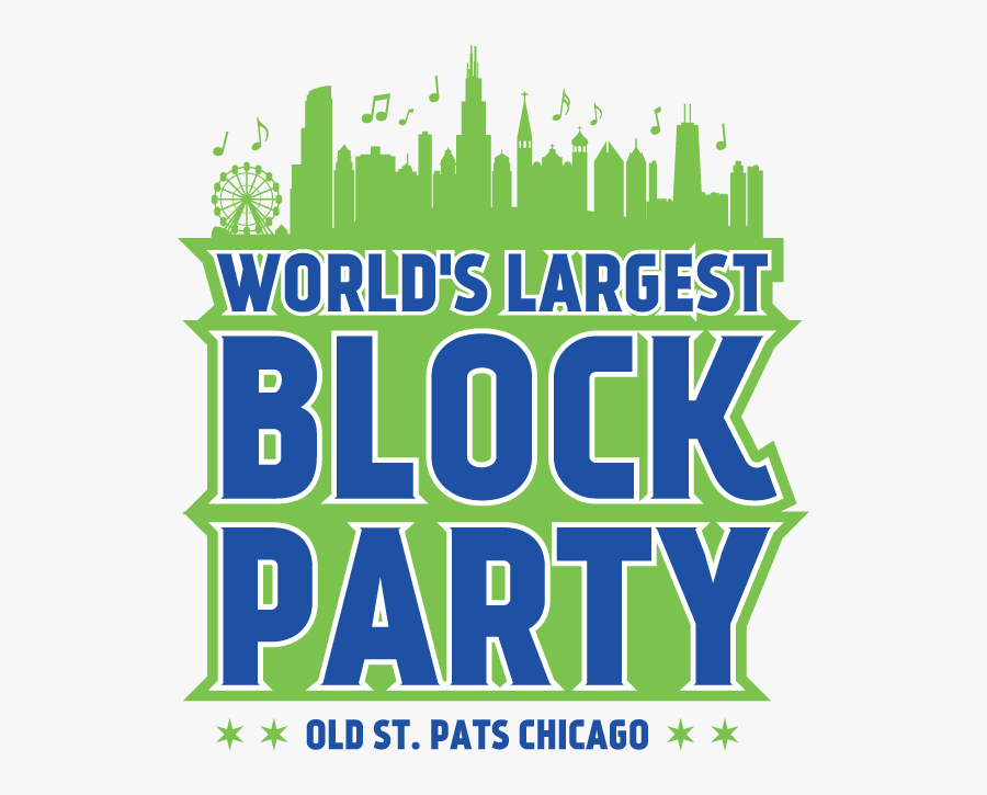 Clip Art Block Party Image - World's Largest Block Party Chicago 2018, Transparent Clipart