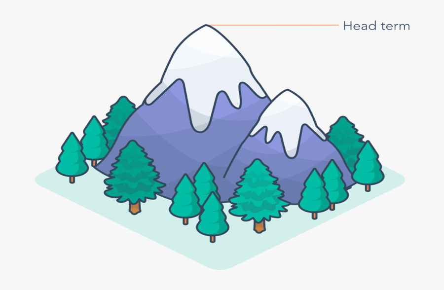 Head Term Mountain Example - Illustration, Transparent Clipart