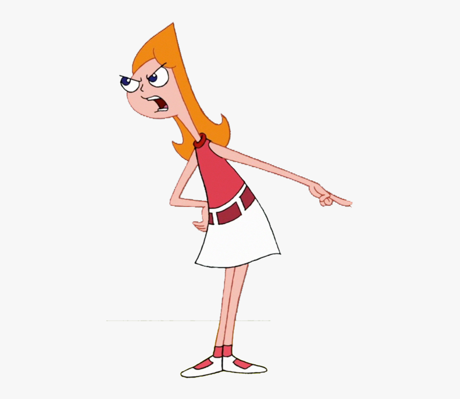 Candace Phineas And Ferb Angry, Transparent Clipart