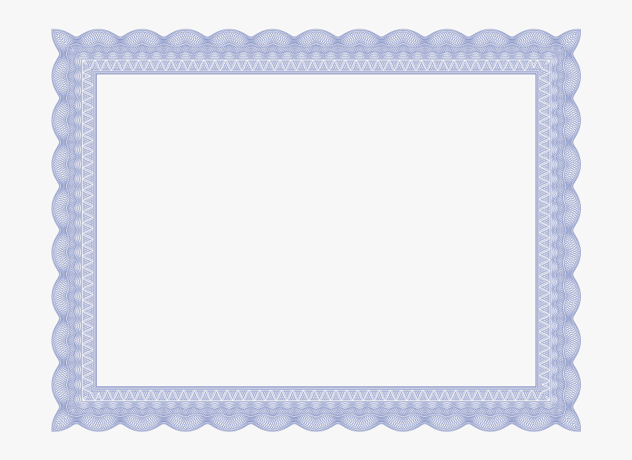 Border For Certificates - Blue Certificate Border Png, Transparent Clipart