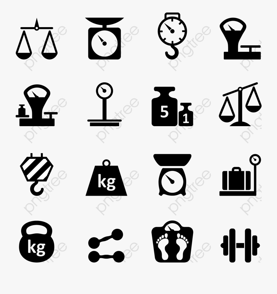 Transparent And Slimming Creative - Weight Icon Free Vector, Transparent Clipart