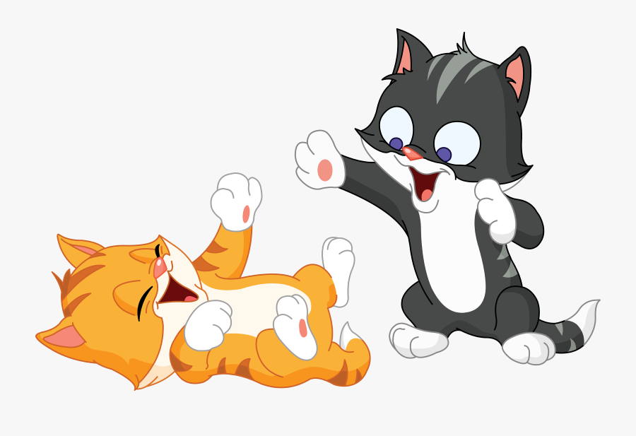 It Was A Beautiful Spring-like Day On Saturday, 1/20, - Kittens Playing Illustration, Transparent Clipart