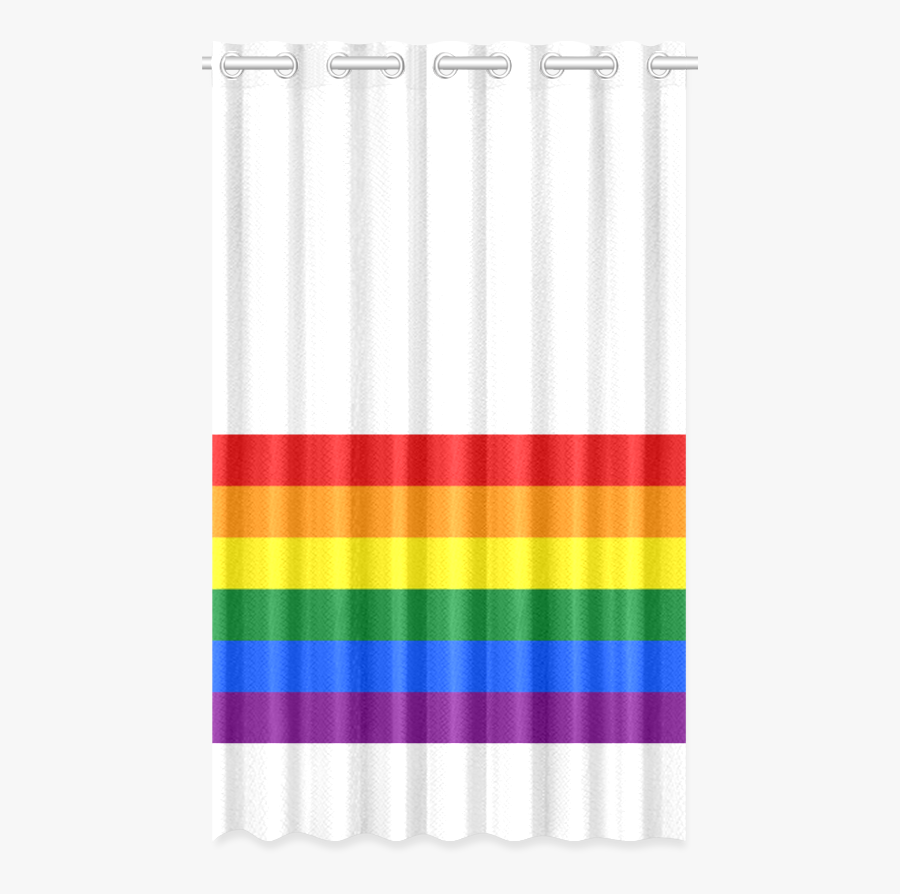 Gay Pride Rainbow Flag Stripes New Window Curtain - Drinking Straw, Transparent Clipart