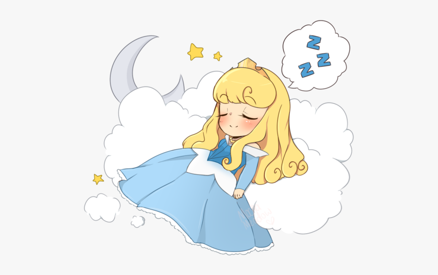 Sleep Clipart Kawaii - Good Night Sleeping Beauty, Transparent Clipart