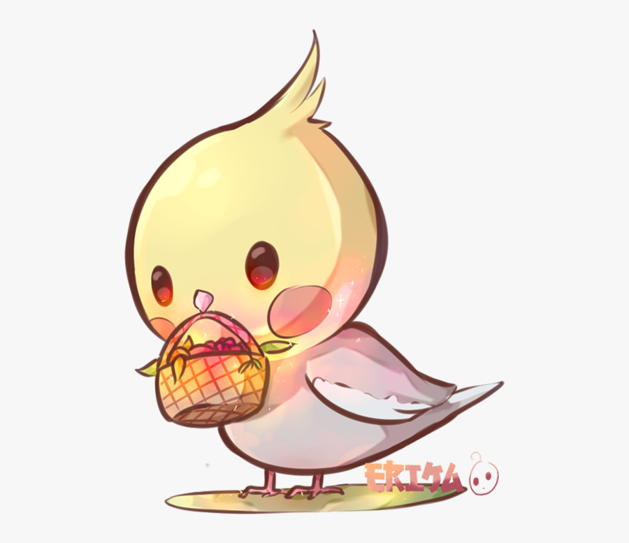 Collection Of Free Drawing - Kawaii Cockatiel, Transparent Clipart